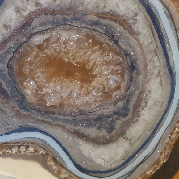 Geodes abstract wall art paintings embellished art - Picture 4 of 15